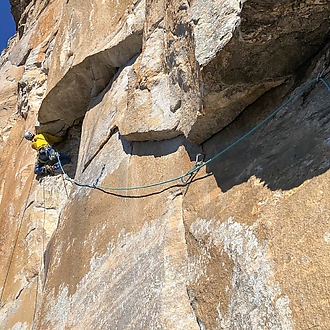 Jáchym & Matěj, vícedélka Ritorni Notturni (8a+, 250 m)